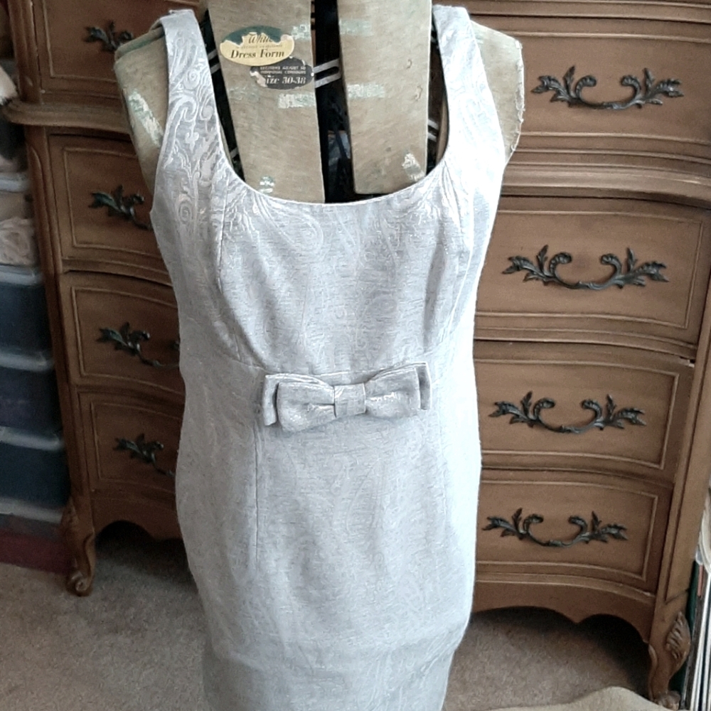 International Concepts silver retro dress.